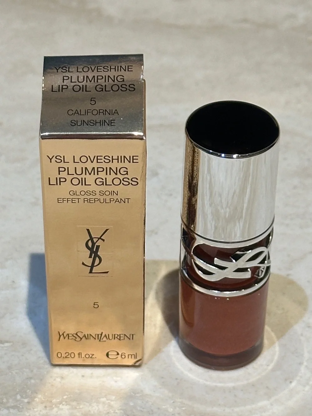 YSL Loveshine Plumping Lip Oil Gloss - 05 California Sunshine